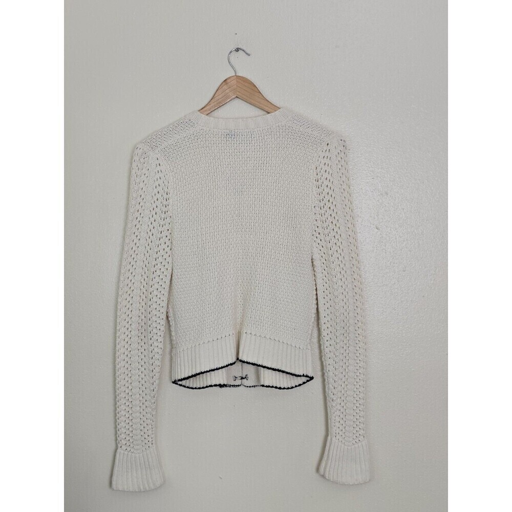The Limited Cream Wool Blend Knit Button Front Cardigan Womens Size Medium - Picture 10 of 13